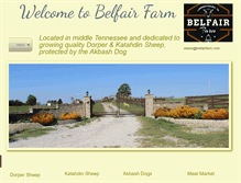 Tablet Screenshot of belfairfarm.com